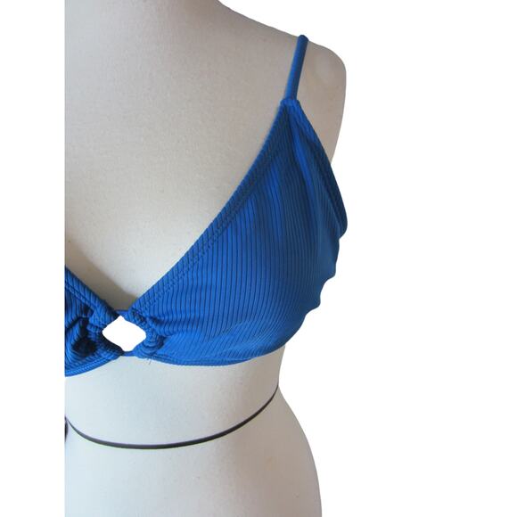 Y2K Swim Beachwear Bold Blue Bikini Top No Boundaries L (11-13) - Picture 6 of 8